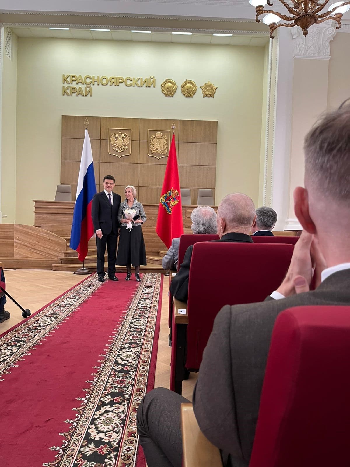 Врио губернатора Красноярского края Михаил Котюков наградил сотрудников СФУ