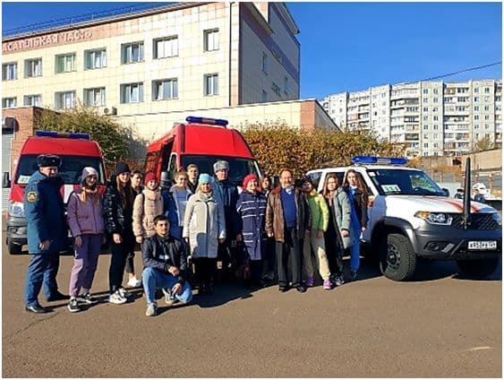 Технический тур в Специализированную пожарно-спасательную часть ФПС по Красноярскому краю